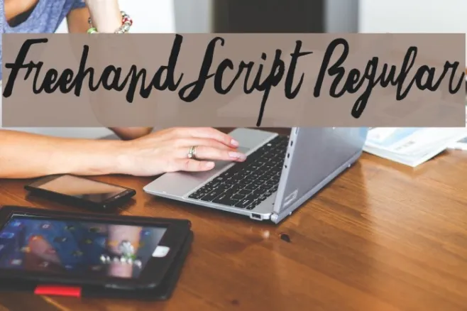 Freehand Script Regular Example 3