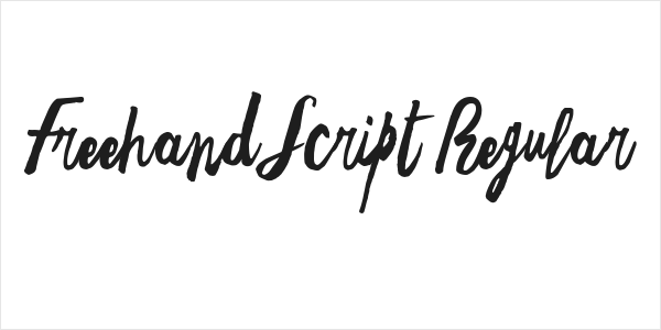Freehand Script Regular Logo