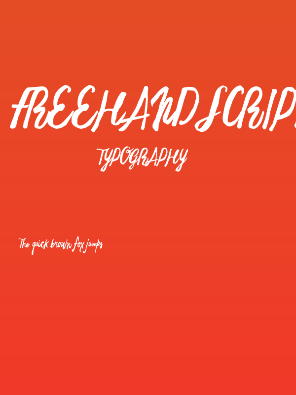 Freehand Script Regular Poster