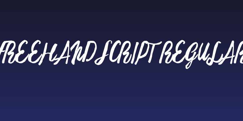 Freehand Script Regular Social Header