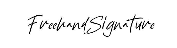 Freehand Signature  フリーフォントのダウンロード