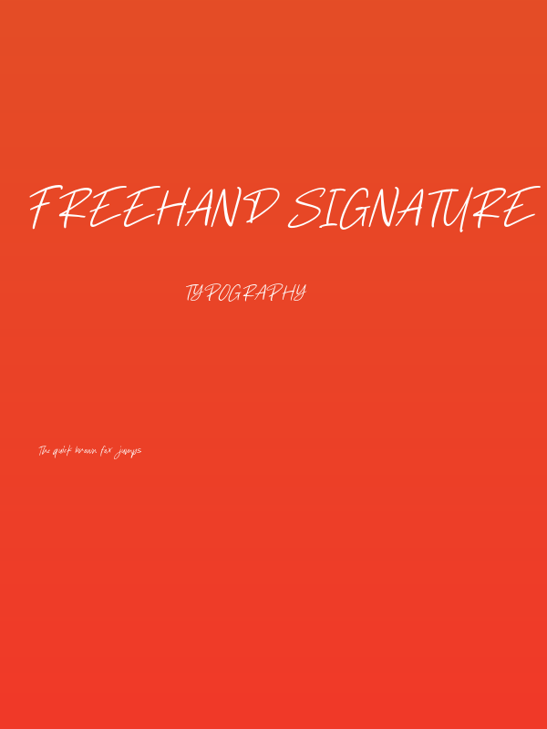 Freehand Signature Poster