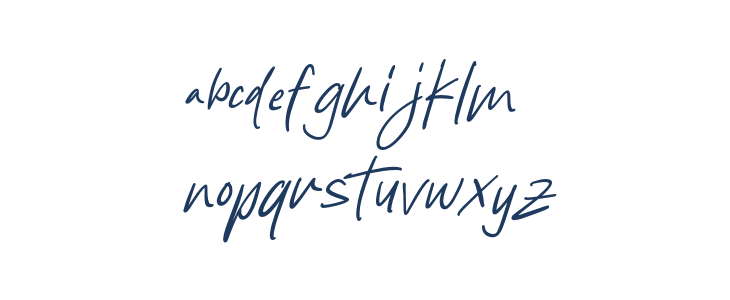 Freehand Signature Lowercase