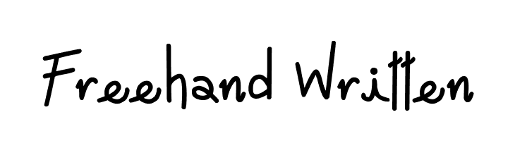 Freehand Written  नि: शुल्क फ़ॉन्ट्स डाउनलोड