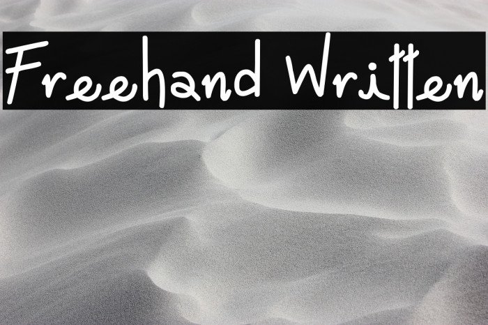 Freehand Written Example 1