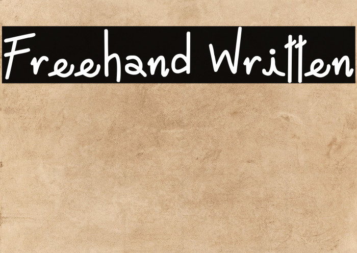 Freehand Written Example 2