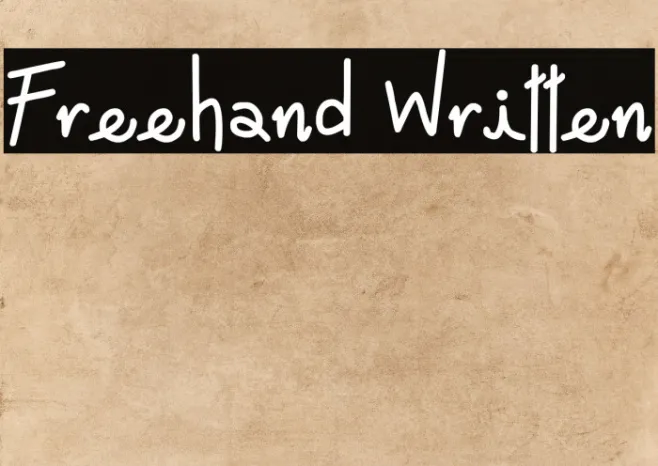 Freehand Written Example 2