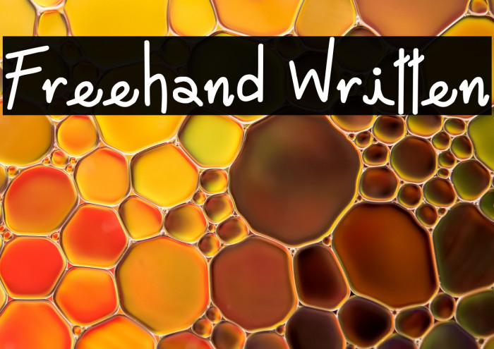 Freehand Written Example 3