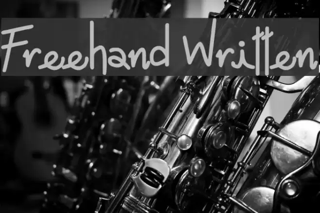 Freehand Written Font examples
