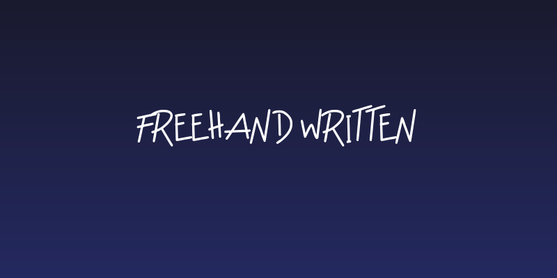 Freehand Written Social Header