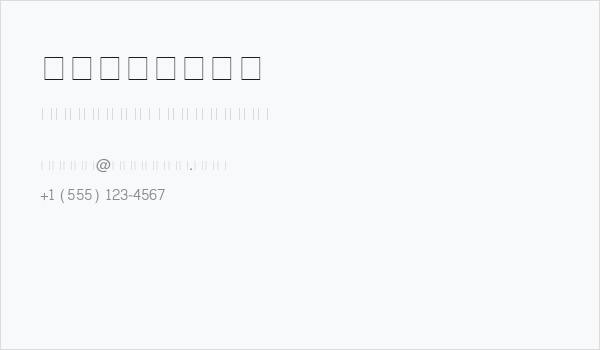 Freehand Business Card