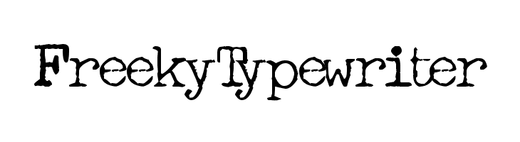 FreekyTypewriter Font