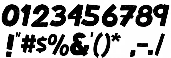 FreelancerRegular Font OTHER CHARS