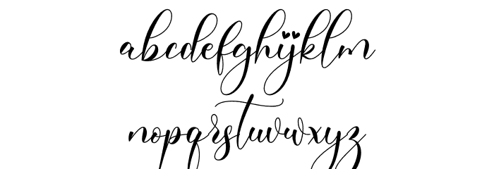 Freelove Font LOWERCASE
