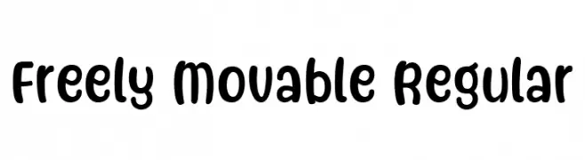 Freely Movable Regular  नि: शुल्क फ़ॉन्ट्स डाउनलोड