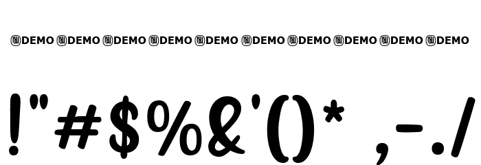 Freely Movable Regular Font OTHER CHARS