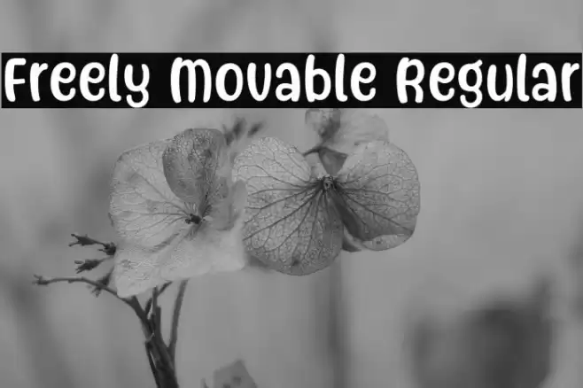 Freely Movable Regular Шрифта examples