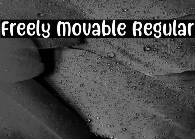 Freely Movable Regular Шрифта examples