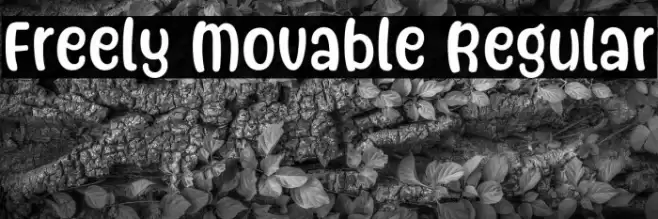 Freely Movable Regular Шрифта examples