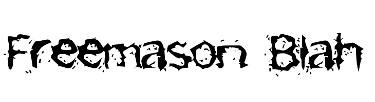 Freemason Blah  Free Fonts Download