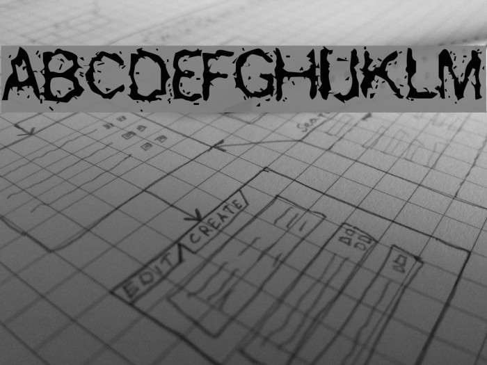 Freemason Blah Font examples