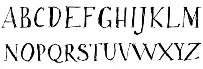 Freeride フォント 大文字
