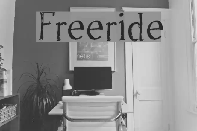 Freeride Font examples