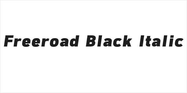 Freeroad Black Italic Logo