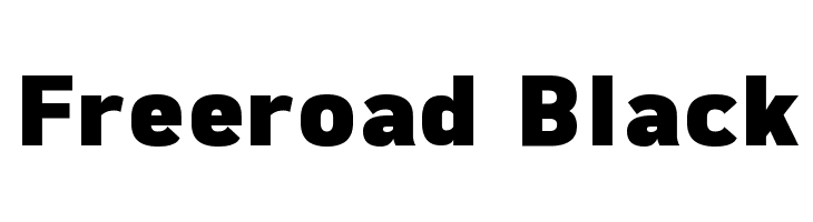 Freeroad Black Font