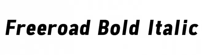 Freeroad Bold Italic  baixar fontes gratis