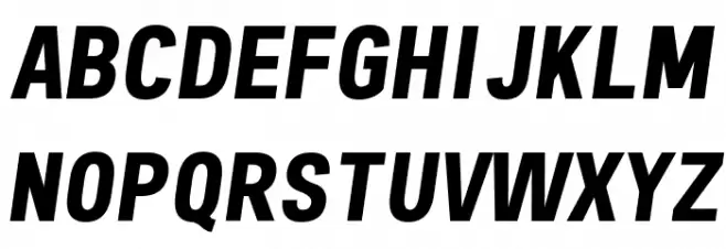 Freeroad Bold Italic Fuentes MAYÚSCULAS