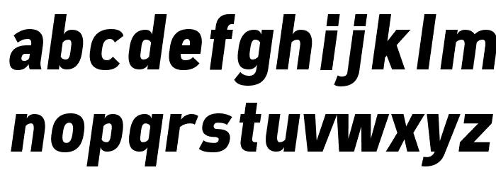 Freeroad Bold Italic Font LOWERCASE