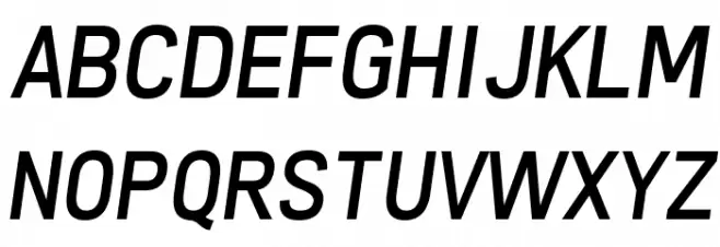 Freeroad Italic Fonte MAIÚSCULAS