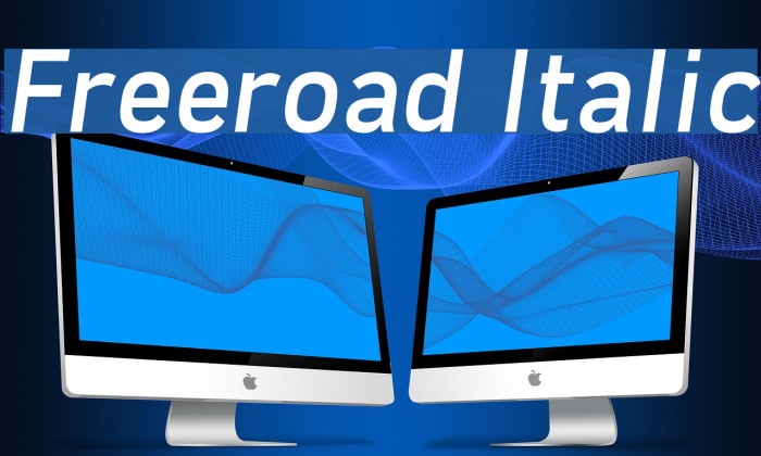 Freeroad Italic Font examples