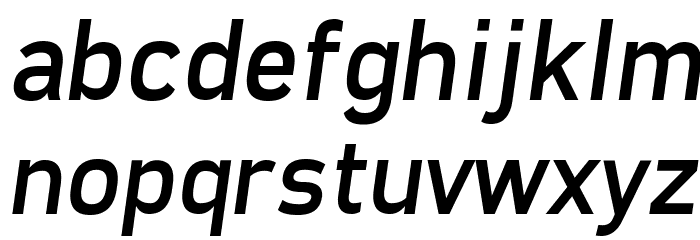 Freeroad Italic Font LOWERCASE