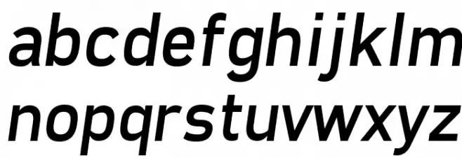 Freeroad Italic 字体 小写
