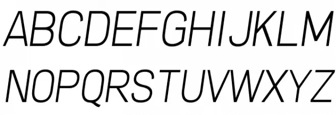 Freeroad Light Italic Schriftart Groß
