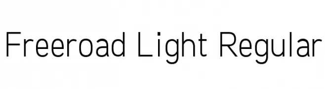Freeroad Light Regular  フリーフォントのダウンロード