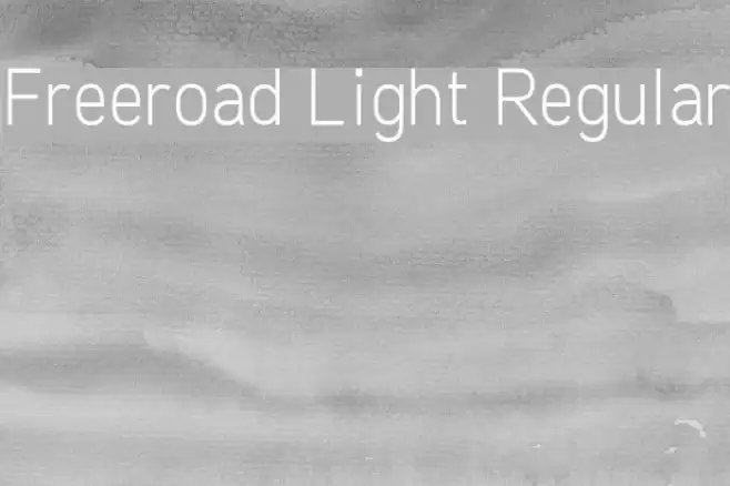 Freeroad Light Regular Font examples