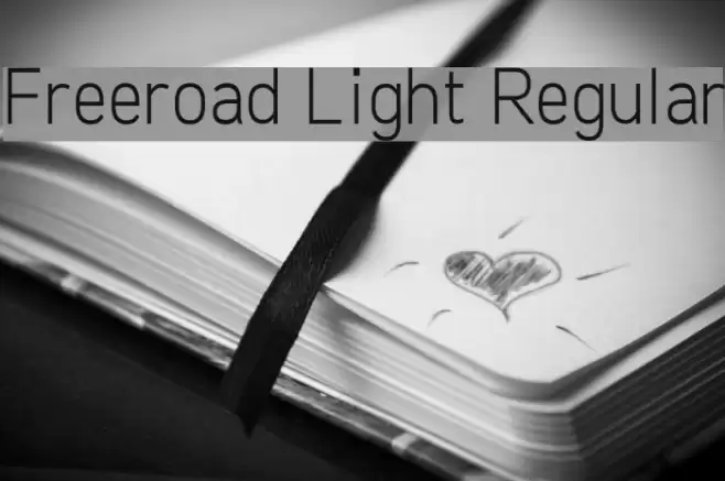 Freeroad Light Regular Font examples