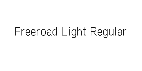 Freeroad Light Regular Logo