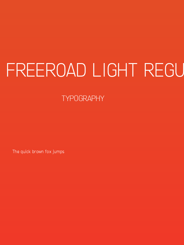 Freeroad Light Regular Poster