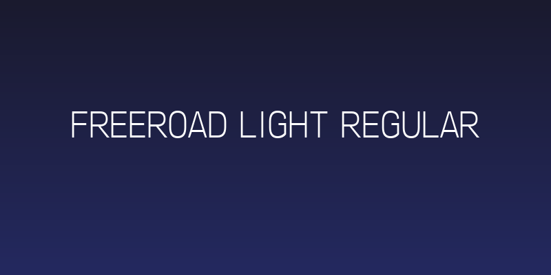 Freeroad Light Regular Social Header