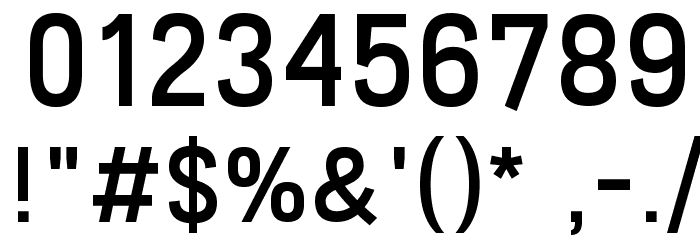 Freeroad Regular Font OTHER CHARS