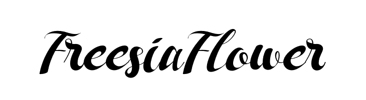 Freesia Flower  フリーフォントのダウンロード
