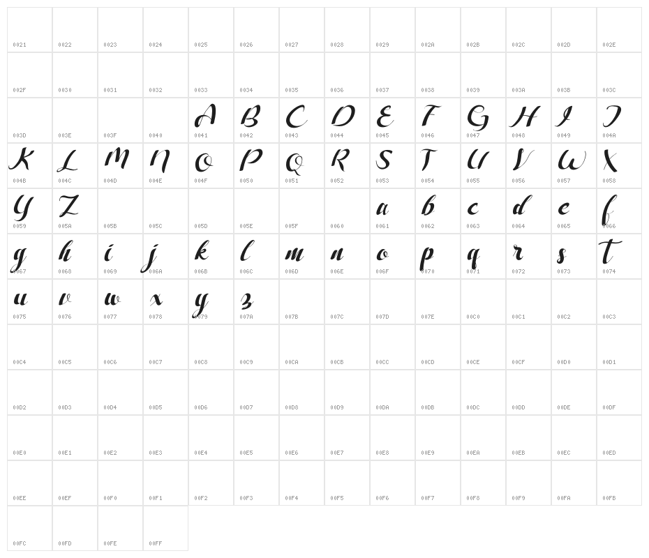 Freesia Flower Character Map