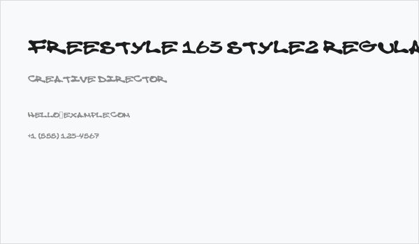 Freestyle 163 Style2 Regular Business Card