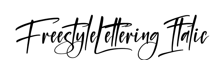 Freestyle Lettering Italic  Free Fonts Download
