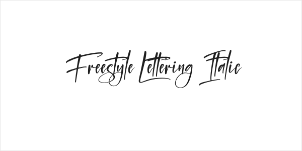 Freestyle Lettering Italic Logo