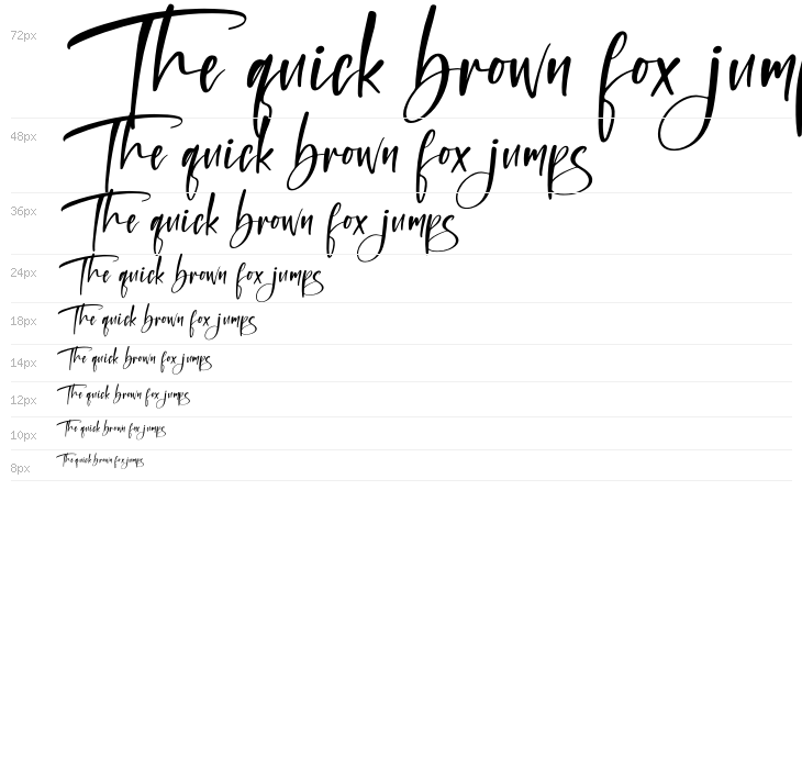 Freestyle Lettering Italic Waterfall